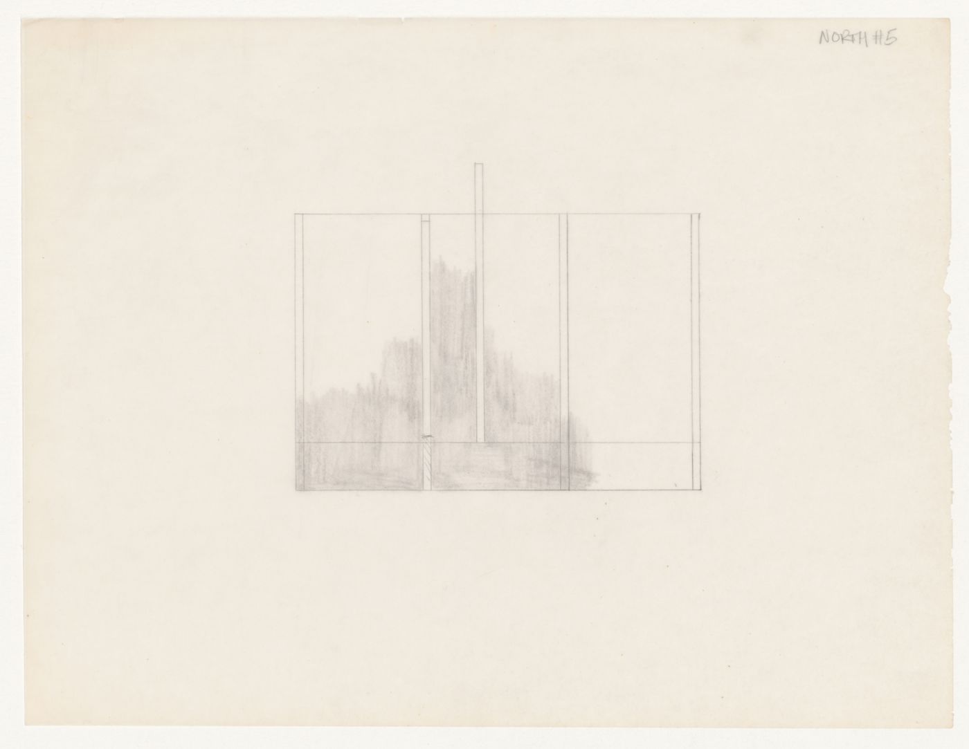 Sketch elevation for House VI, Cornwall, Connecticut