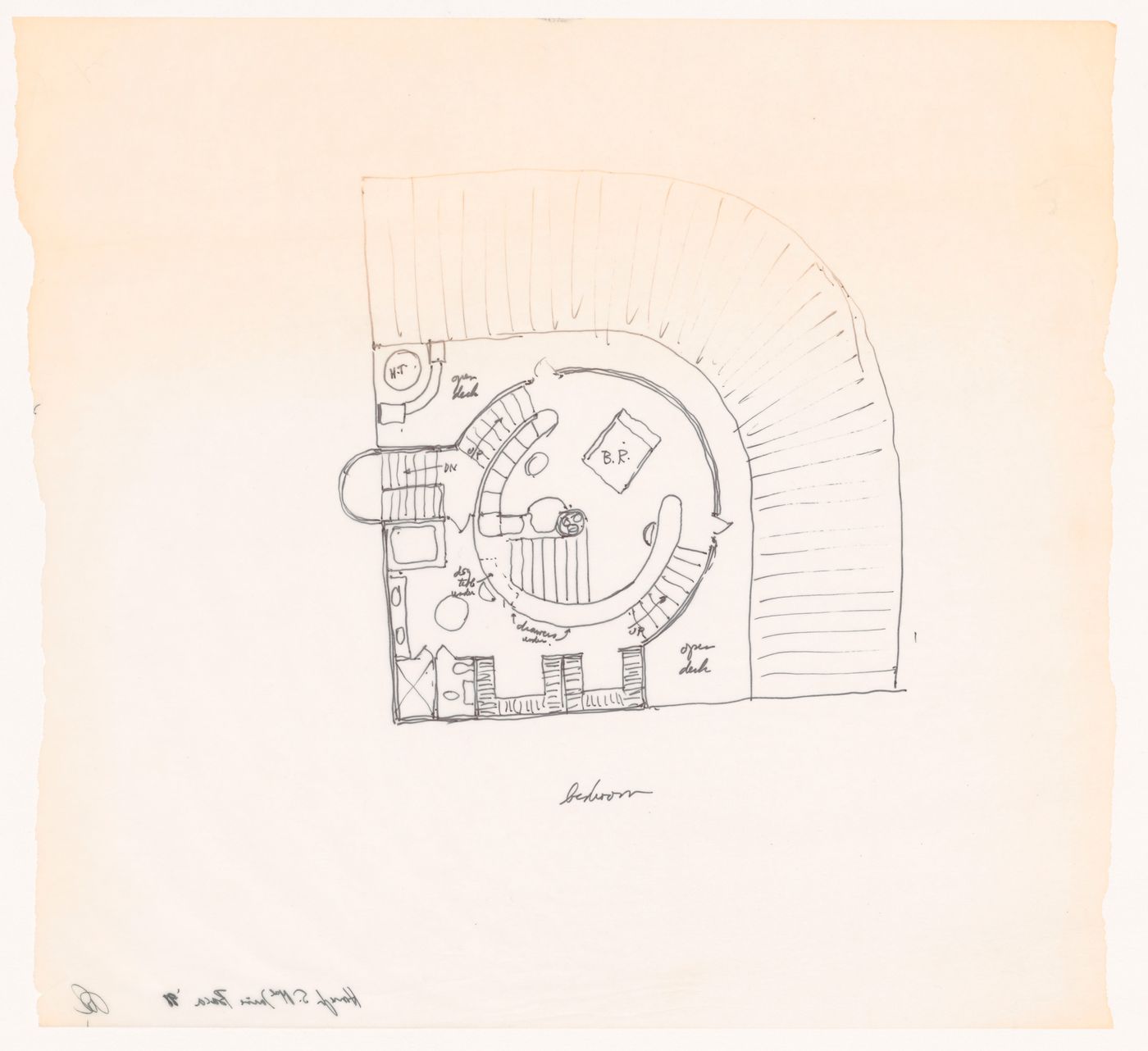 Sketch plan for Shirley MacLaine House, De Baca County, New Mexico