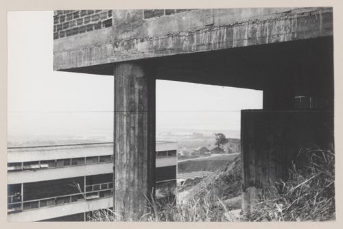 View of Pedregulho housing development, under construction, Rio de Janeiro, Brazil
