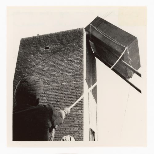 View of  water storage tank under construction, Chandigarh, India