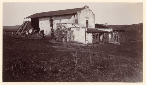 Stone & adobe barn with connected buildings
