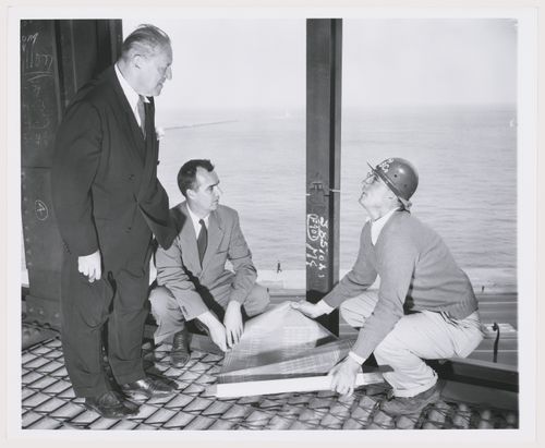 860-880 Lake Shore Drive Apartment Buildings: Mies van der Rohe with Charles Genther and construction foreman