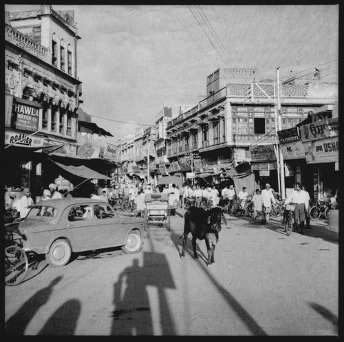 Negative of Chaura Bazaar, Ludhiana, India