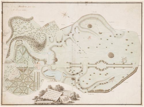 A survey plan of Blenheim Park