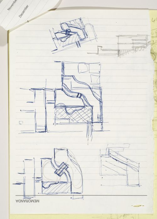 Staatsgalerie, Stuttgart, Germany: conceptual sketches