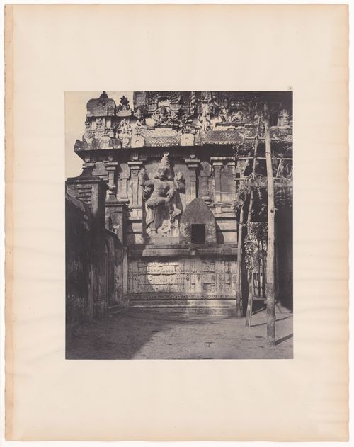 Tanjore. Great pagoda, figure sculptured on the side of the [inner] gopurum.