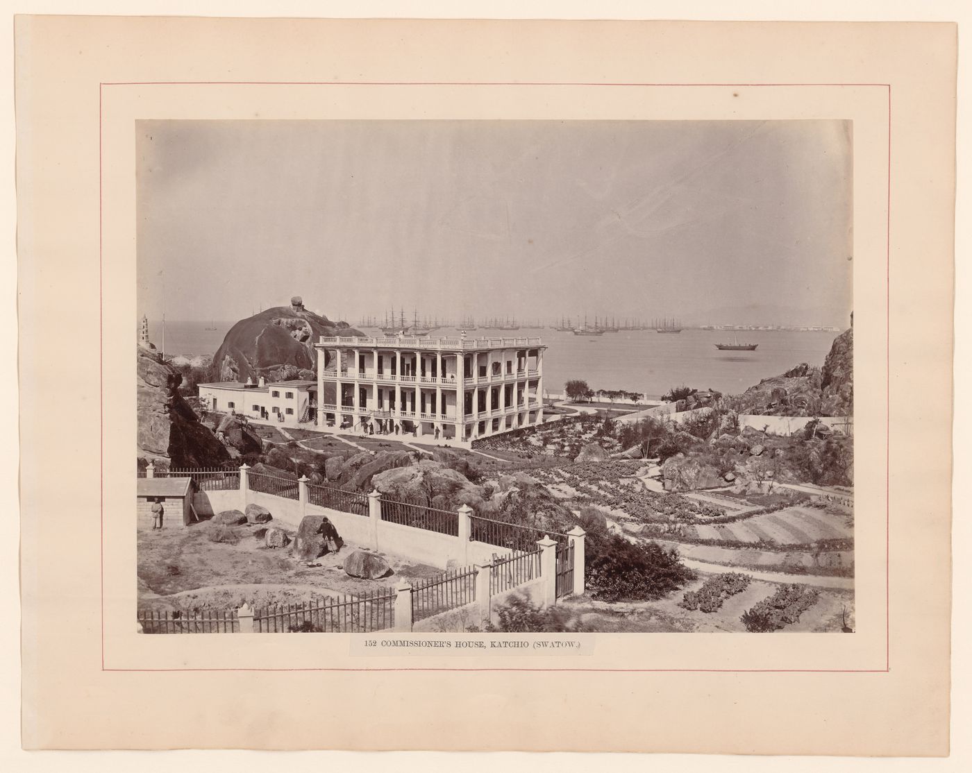 View of a commissioner's house and grounds, Swatow (now Shantou), China