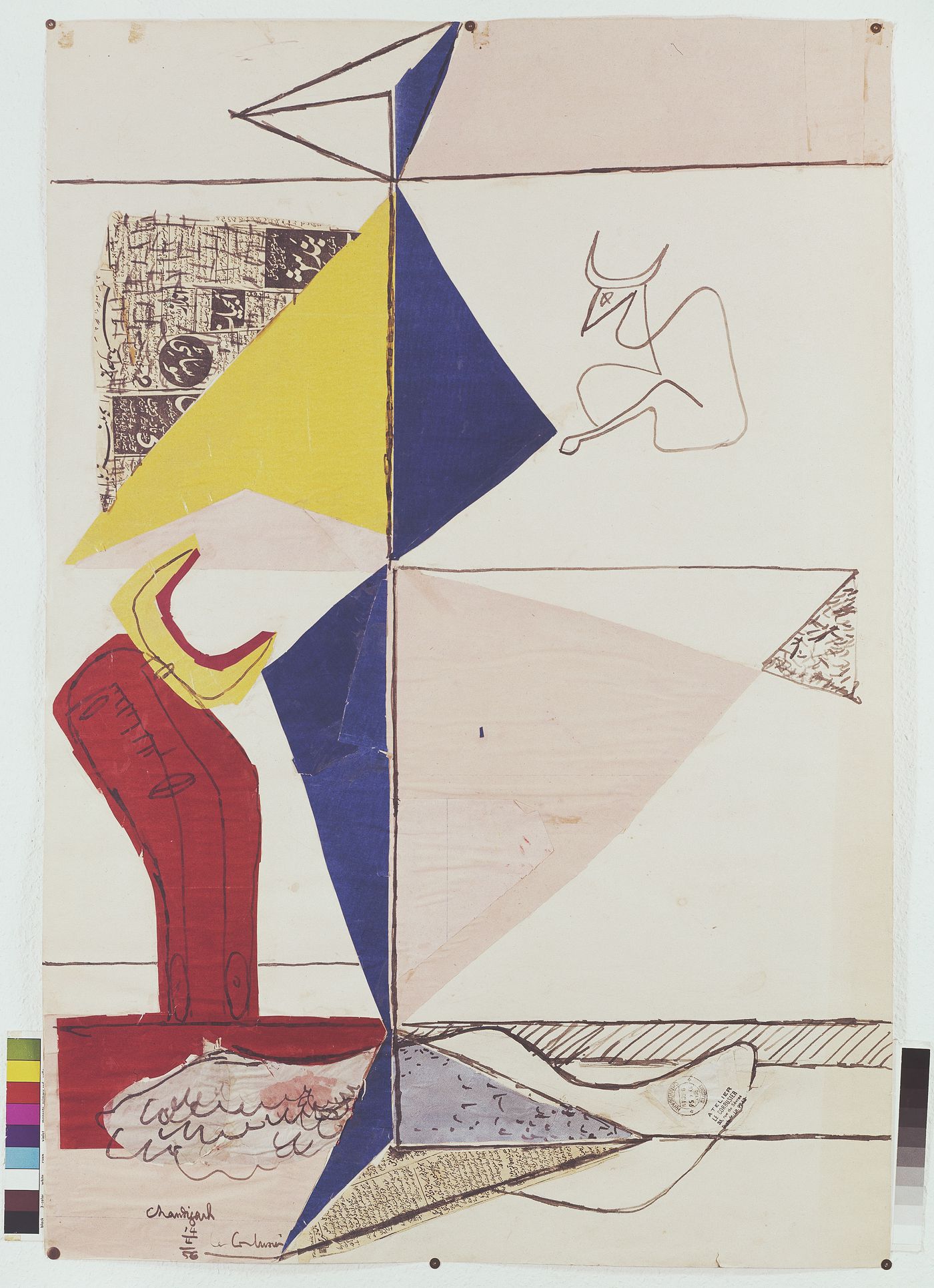 Photograph of a painting by Le Corbusier