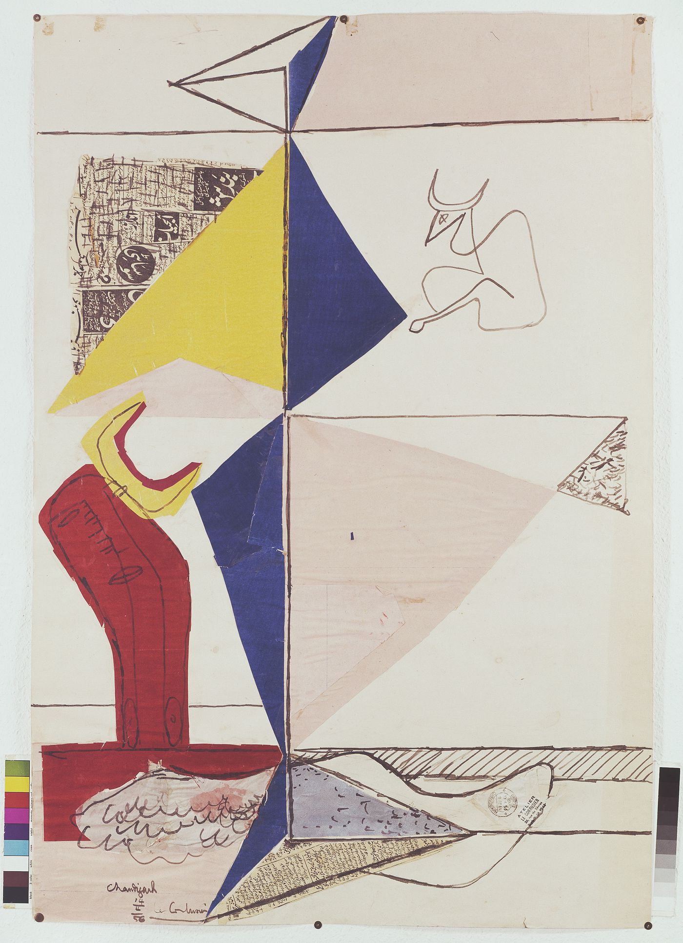 Photograph of a painting by Le Corbusier