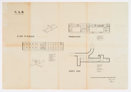 Floor plan for the Centre d'Apprentissage in Béziers, France