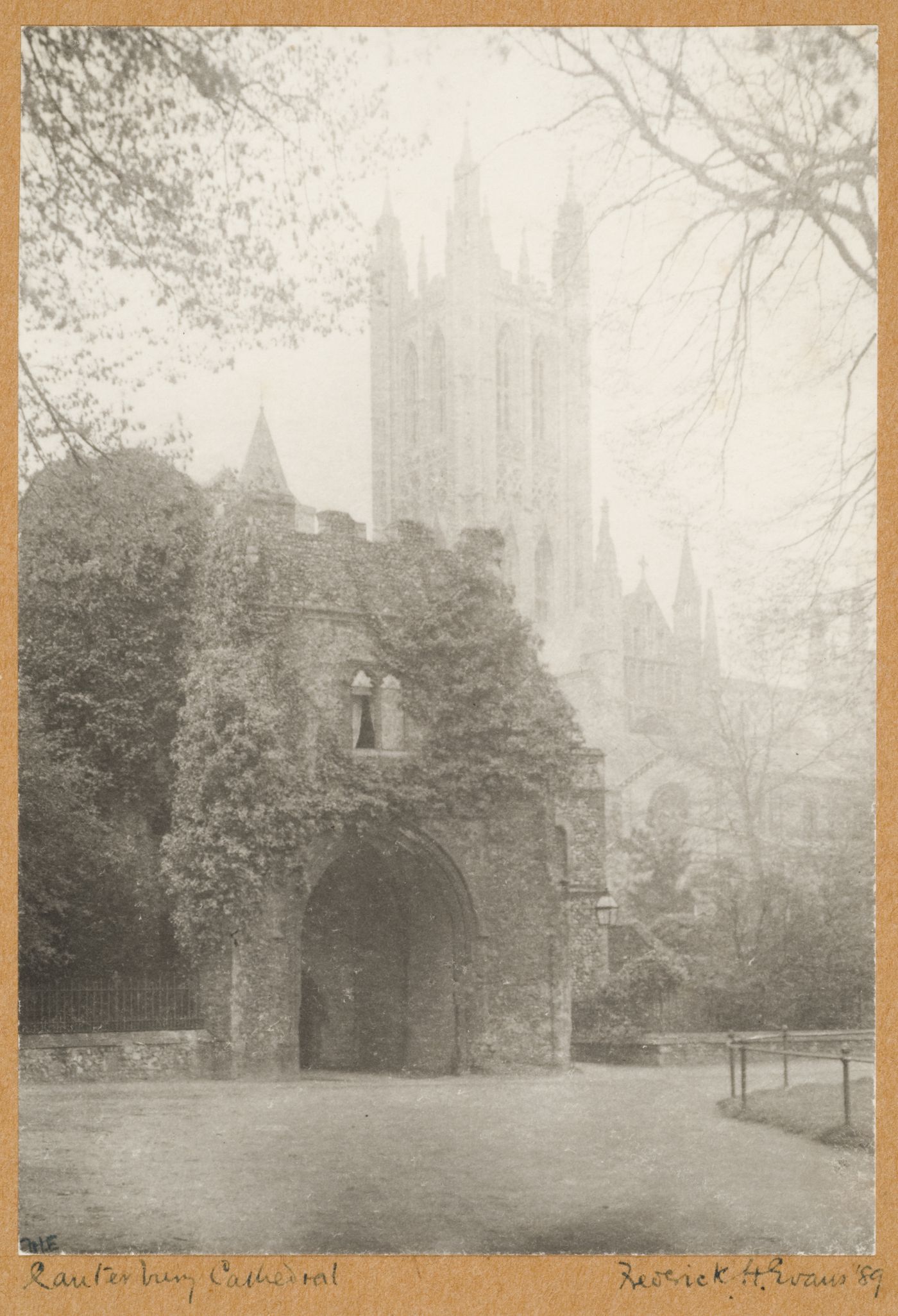 View of Canterbury Cathedral from the Deanery, Canterbury, England