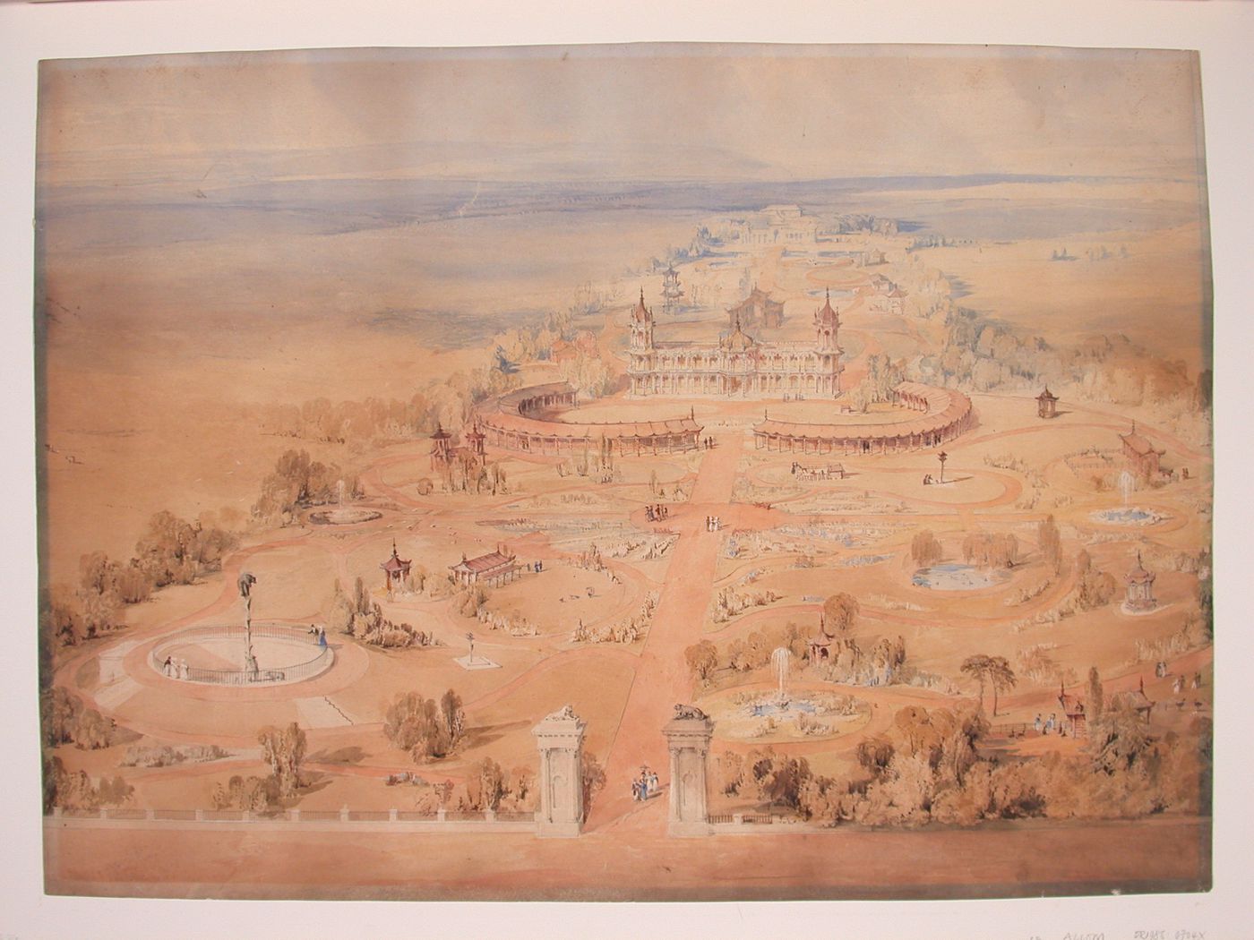 Design for a zoological garden in an oriental style