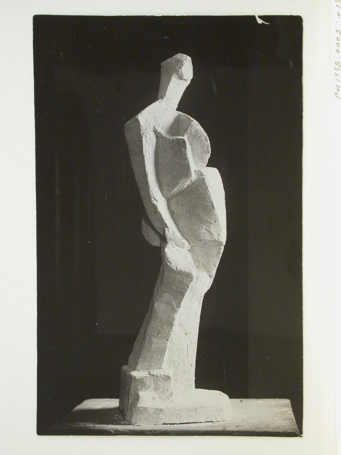 View of a Cubist statue, Moscow