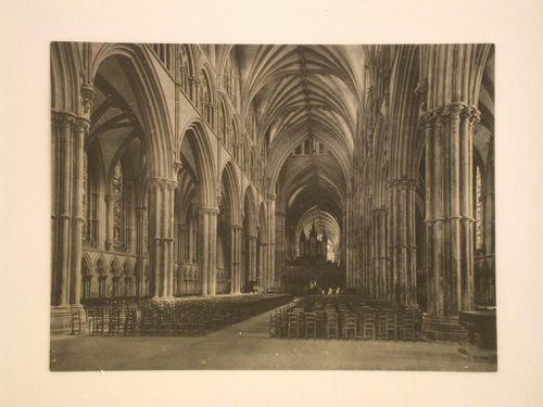 Lincoln Cathedral nave, Lincoln, England