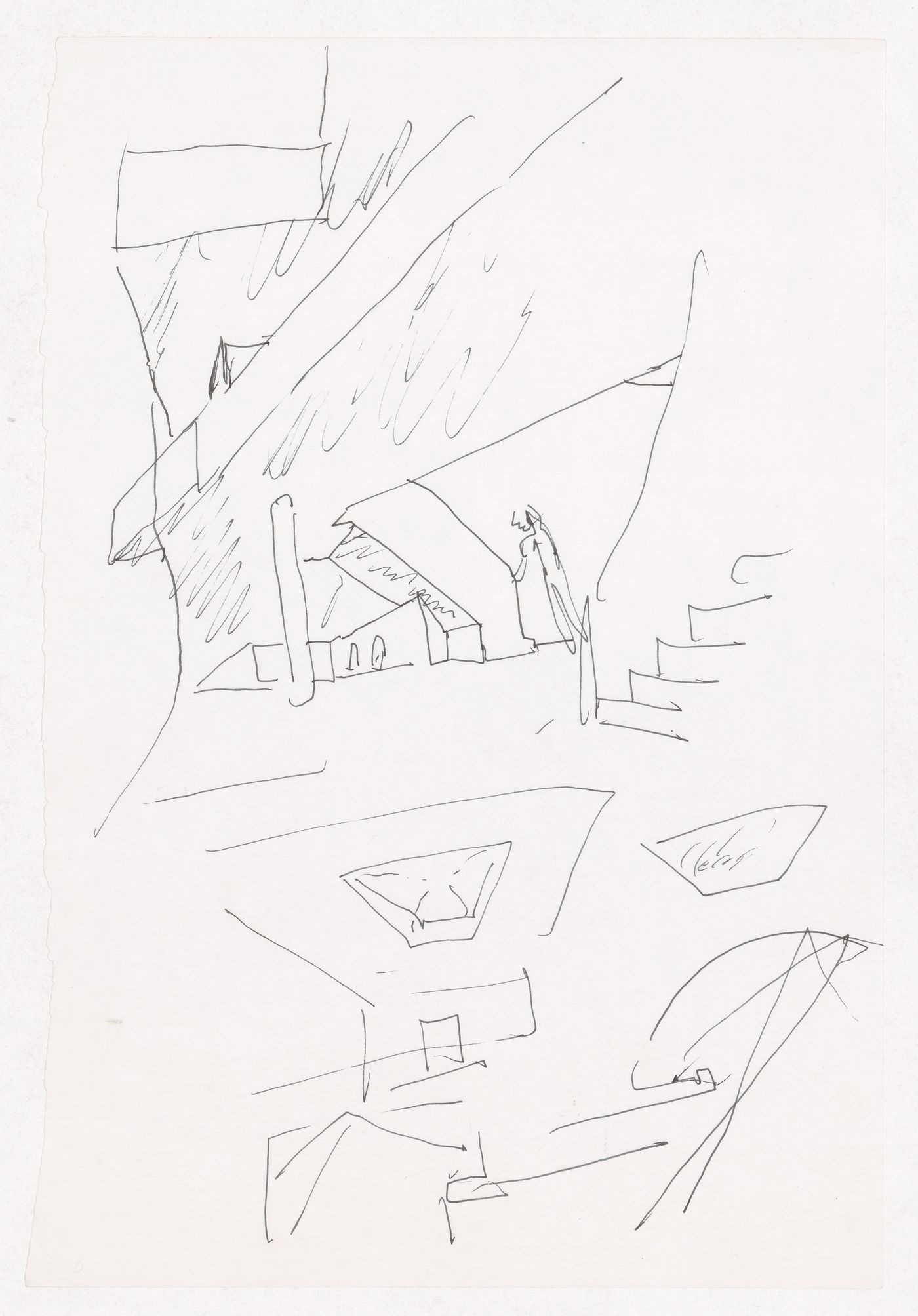 Sketches for Faculdade de Ciências da Informação, Santiago de Compostela, Spain