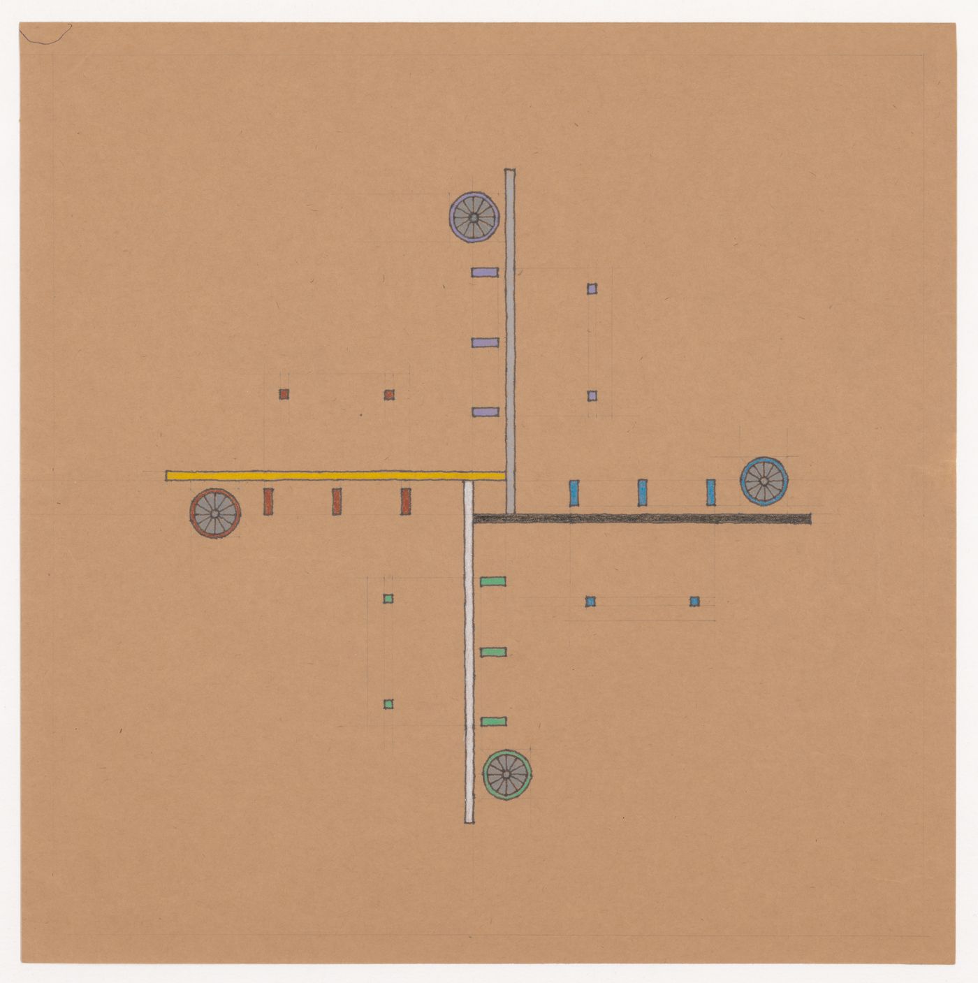 Plan for North East South West House