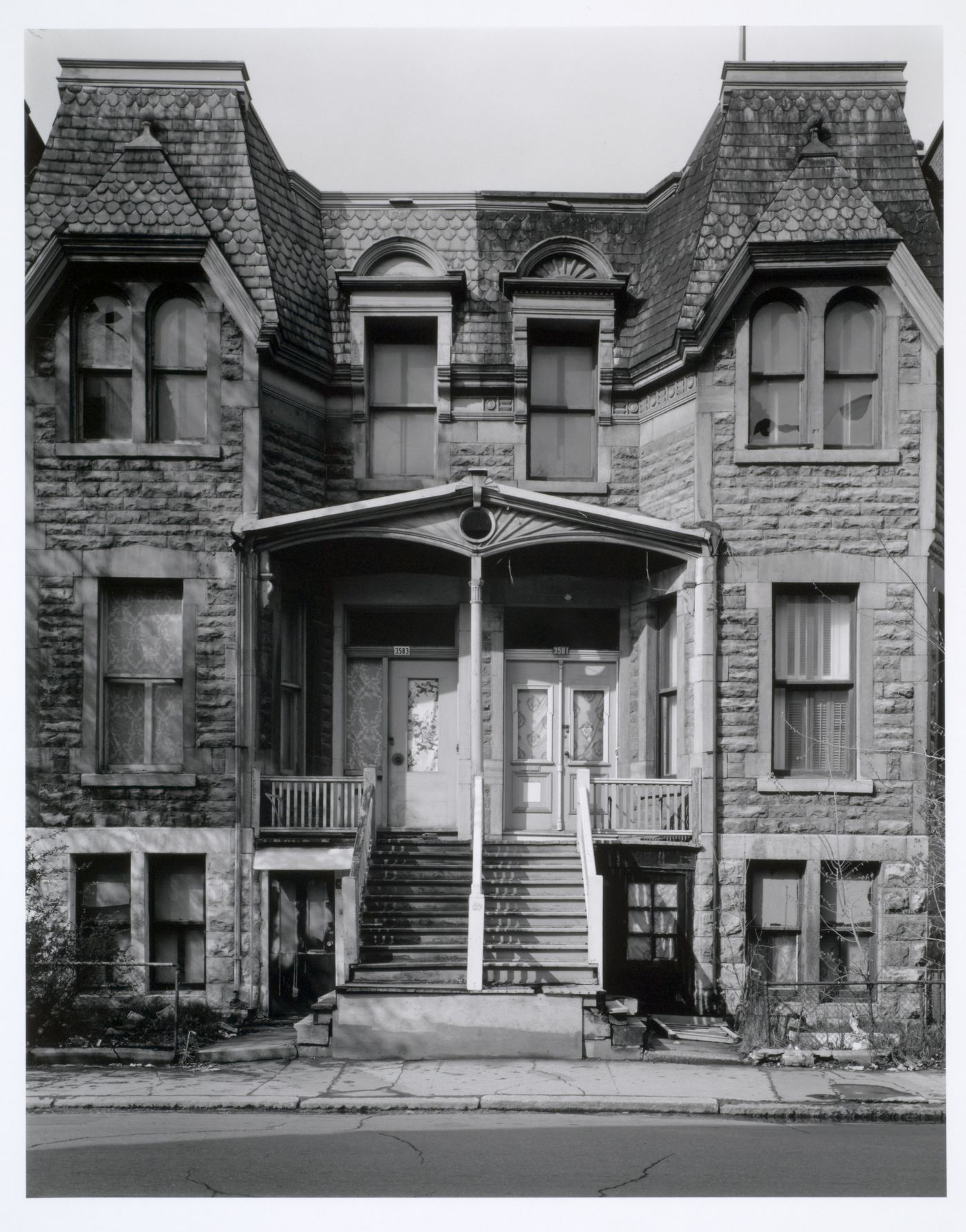 Milton Park Project: Strip elevation no. 2, 3581/3583 Hutchison, Montréal, Québec