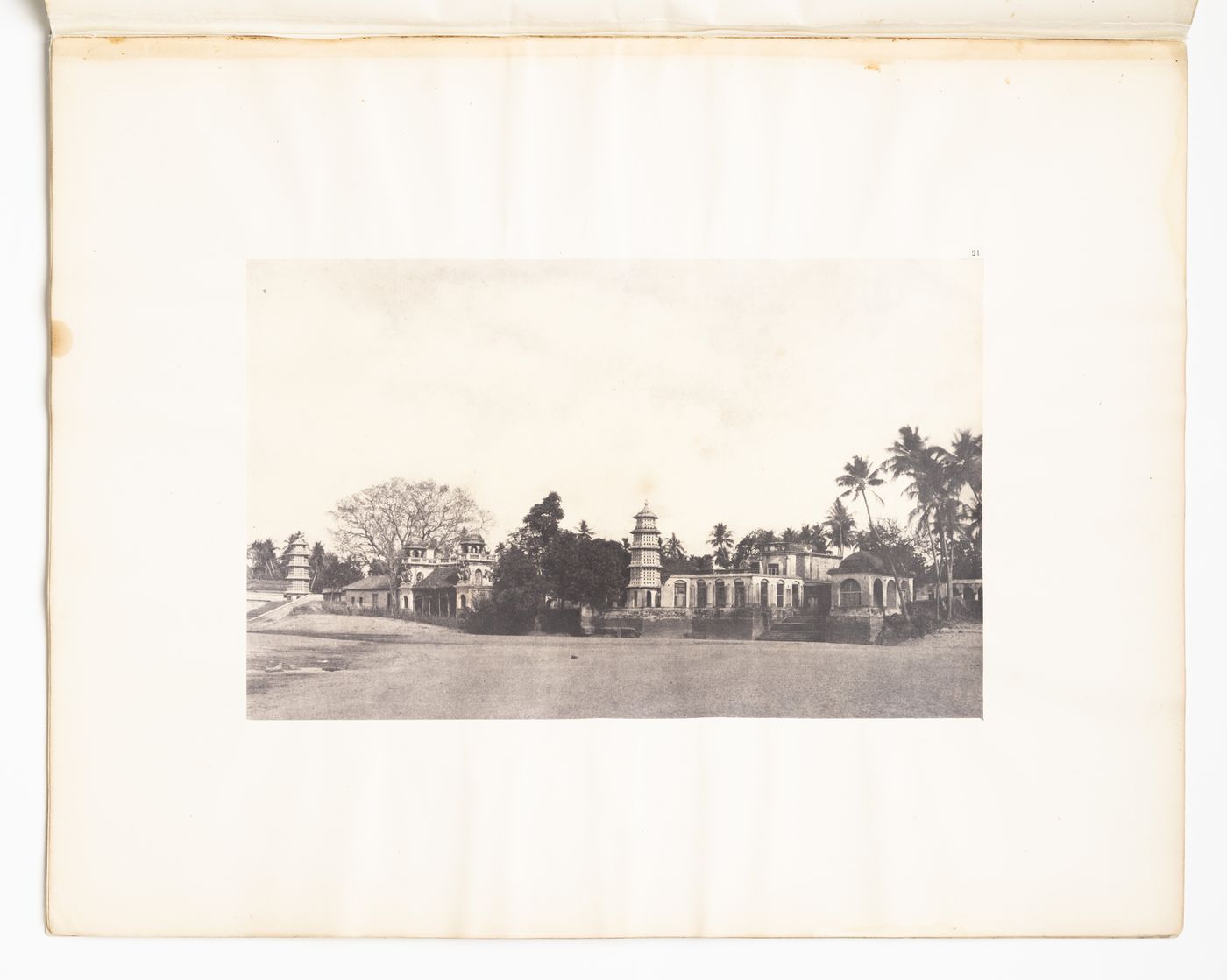 Triviar.  Ghaut and ornamental buildings.