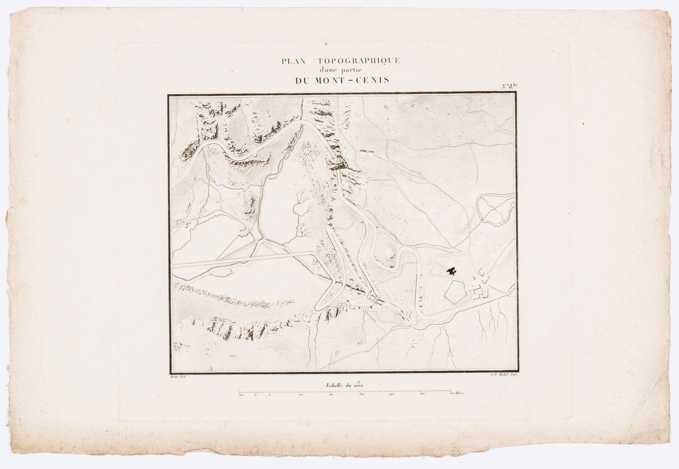 PLAN TOPOGRAPHIQUE / d'une partie / DU MONT CENIS