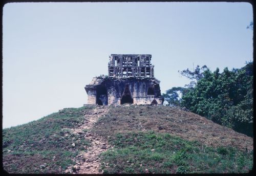 Travel slide, possibly Chichen Itza, Mexico