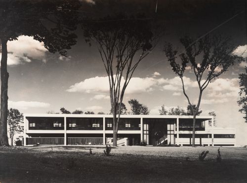 Presentation board of project photograph for Ortho Pharmaceutical (Canada) Ltd., Plant and Offices, North York, Ontario