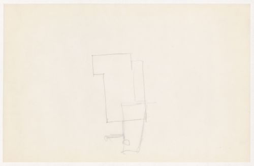 Unidentified sketch, possibly for the Metallurgy Building, Illinois Institute of Technology, Chicago; verso: Unidentified sketch, possibly for the Metallurgy Building, Illinois Institute of Technology, Chicago