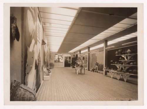 Interior view of Spain's pavilion, 1937 Exposition internationale, Paris, France