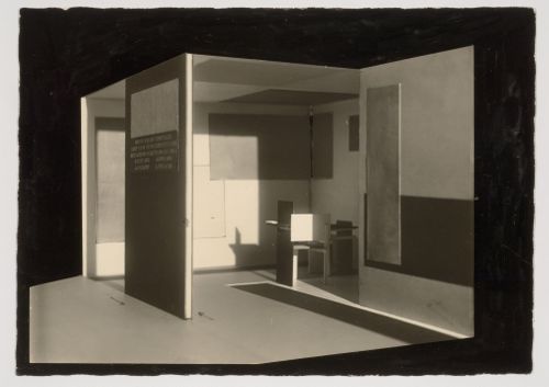 Photograph of the Spatial Colour Composition exhibition model for the Unjuried Art Show, Berlin, Germany