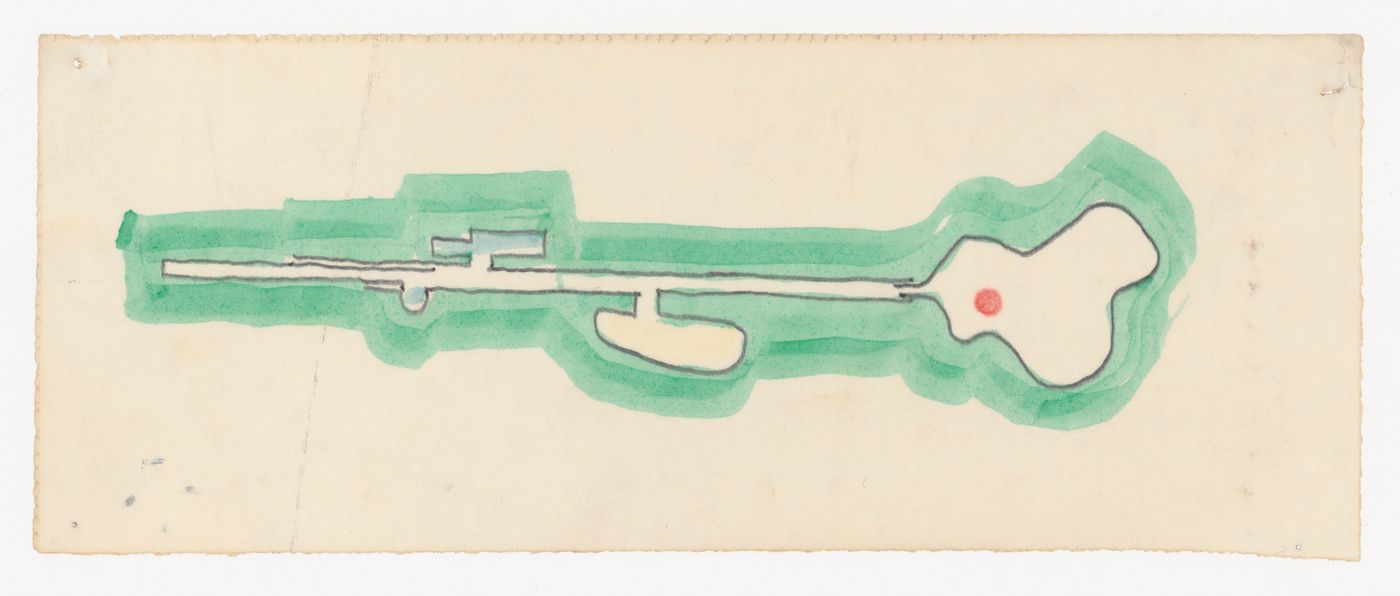 Sketch site plan for Ambiguity House