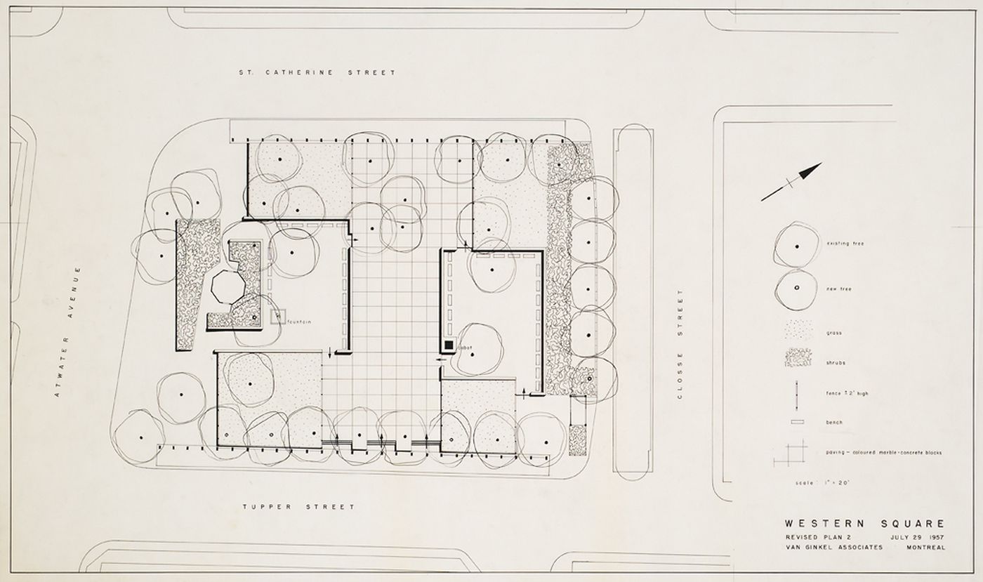 Plans and perspectives, Western Square, Montréal, Québec