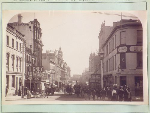 View of King Street looking west from Castlereagh Street, Sydney, Australia