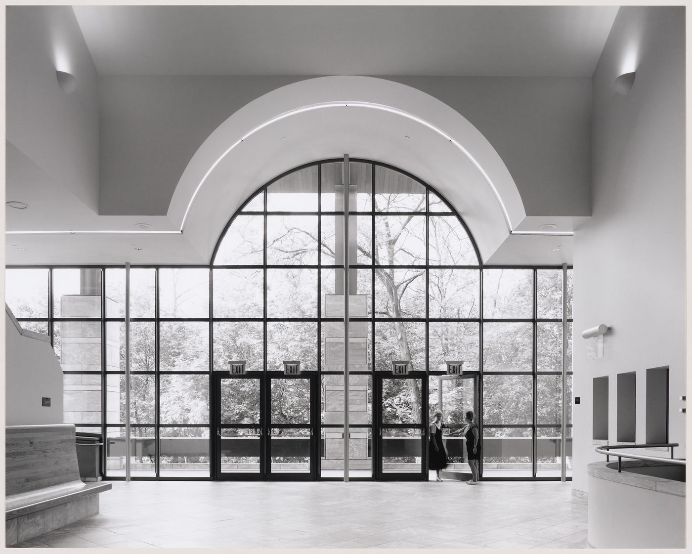 Center for Theatre Arts, Cornell University, Ithaca, New York: interior view of the main entrance