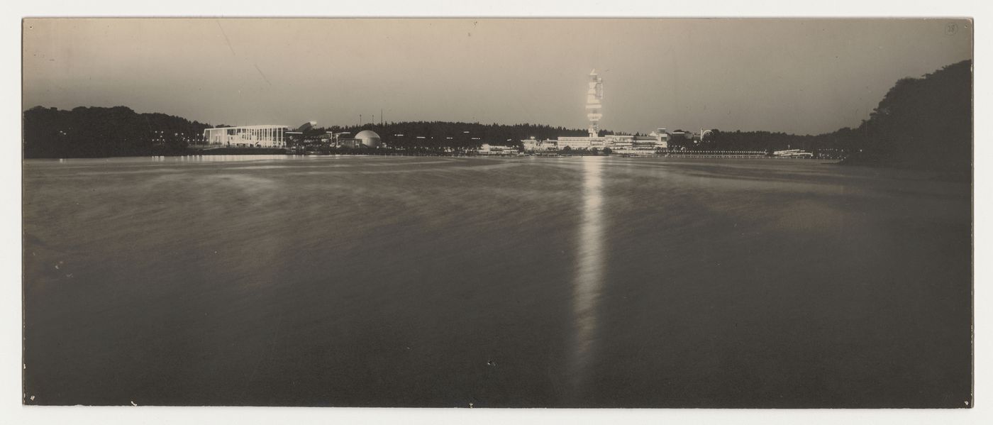 General view of the Stockholm Exhibition of 1930 from the water, Stockholm