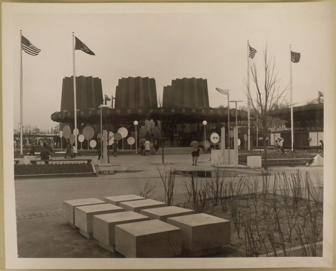 View of the Pavilion of the State of New York, Expo 67, Montréal, Québec