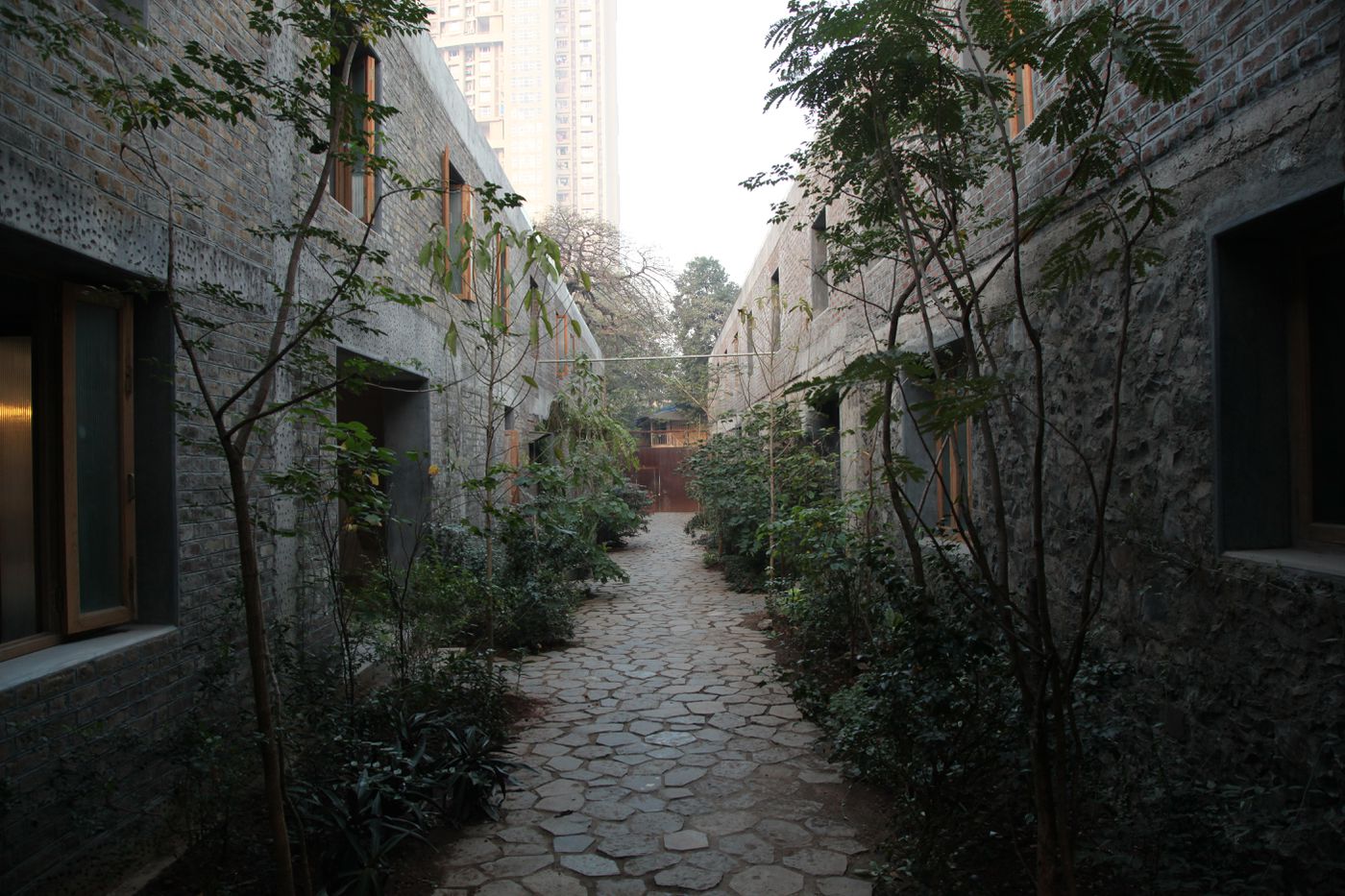 Saat Rasta : central passageway during construction