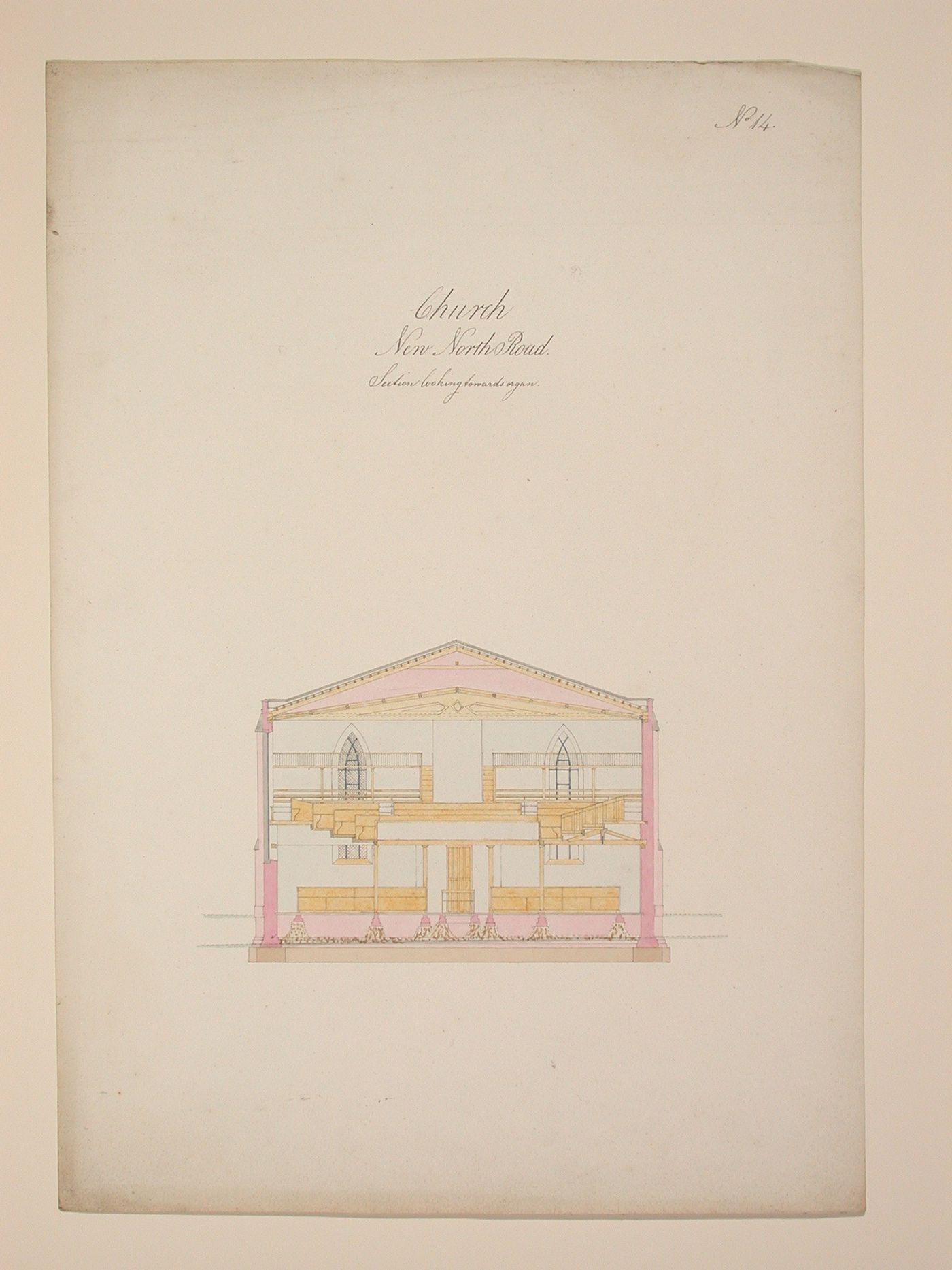 Church-New North Road-No.14Section Towards Organ