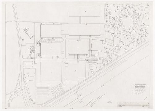 Site plan for Vitra International, Weil am Rhein, Germany