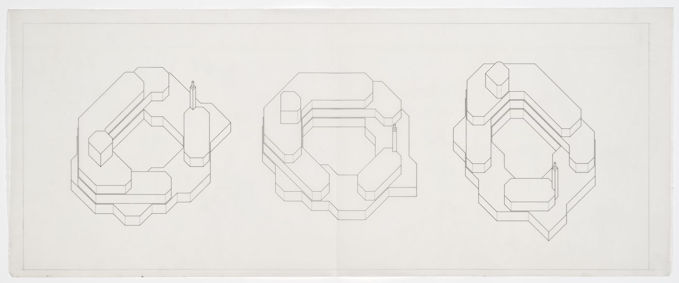 Old People's Home, Blackheath, London, England: Isometric plans