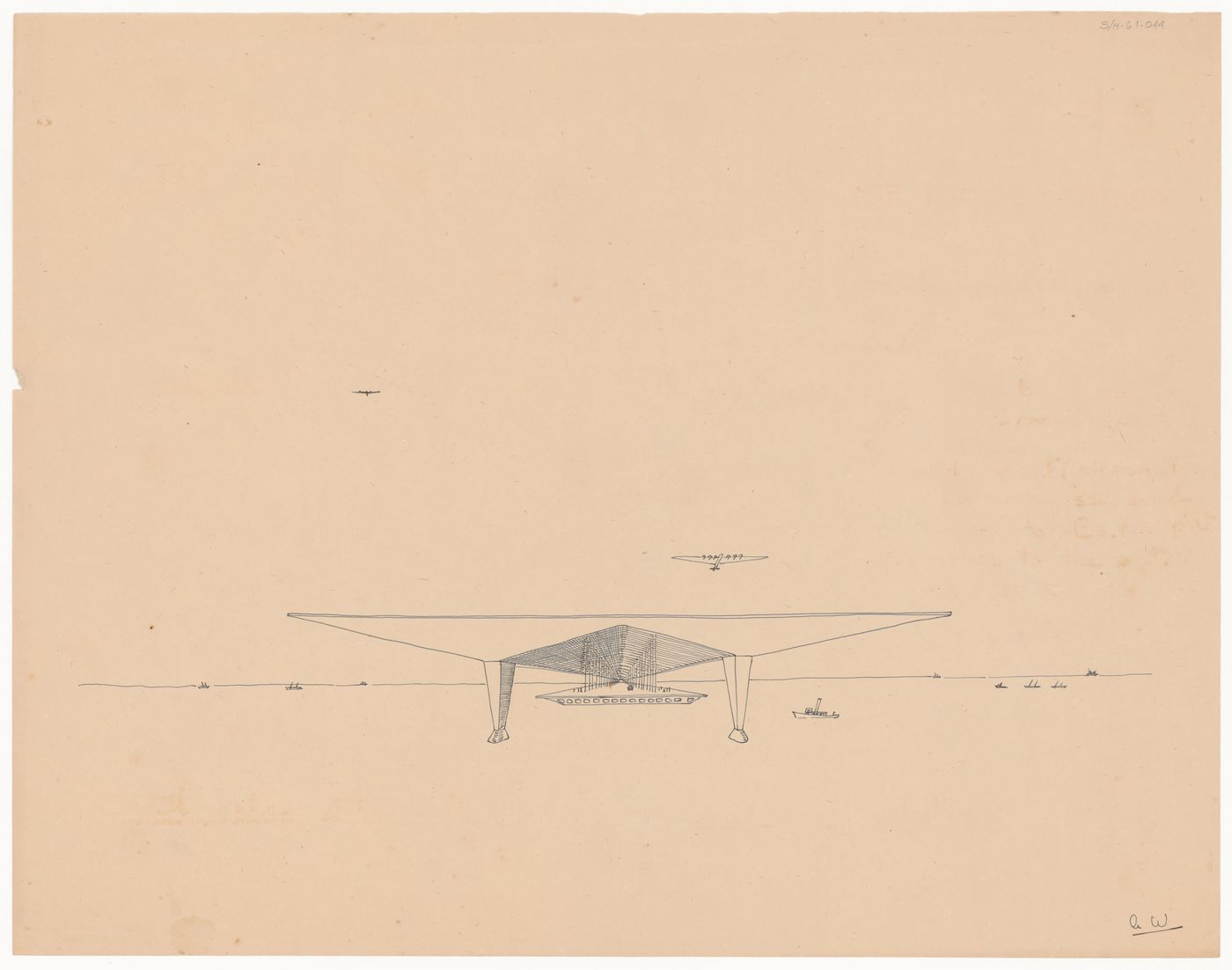 Perspective drawing for Aeropuerto, Buenos Aires, Argentina