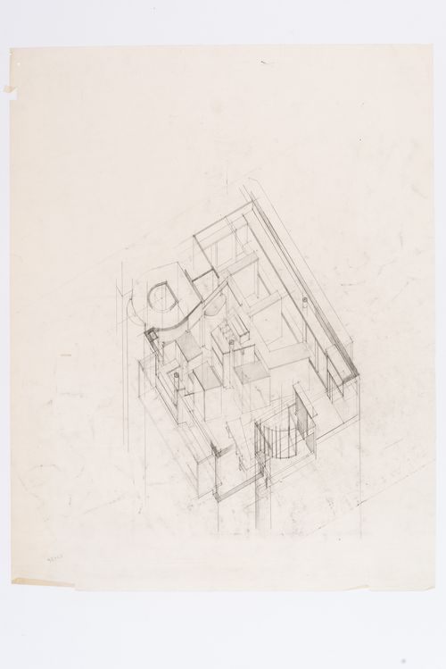 Axonometric for Cooperativa di abitazione in via Paravia, Milan, Italy
