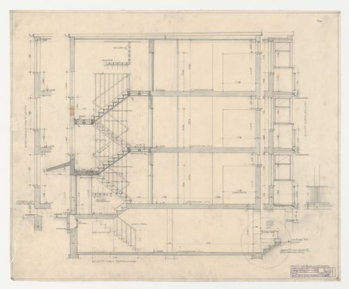 Section for a type B housing unit, Hellerhof Housing Estate, Frankfurt am Main, Germany