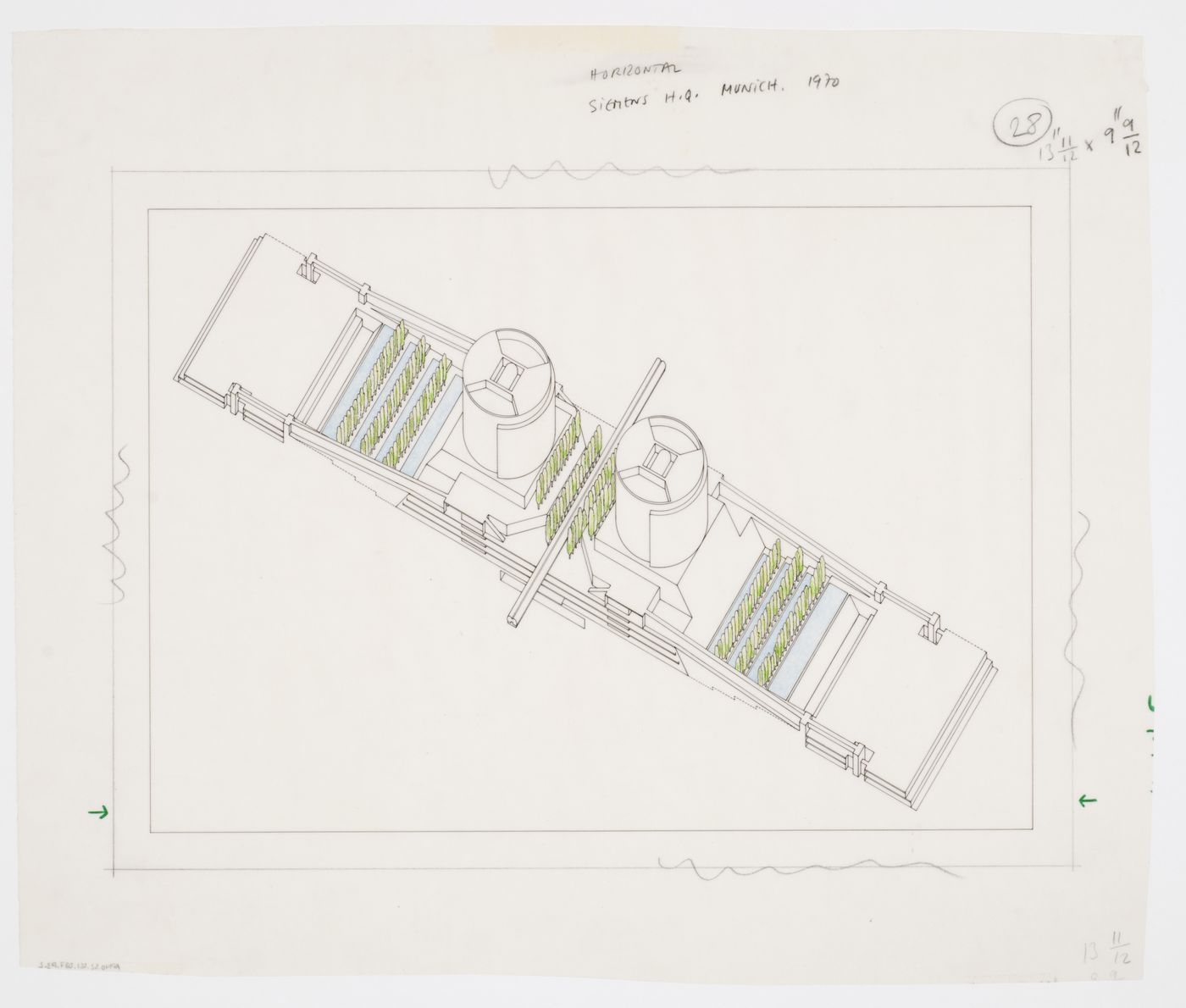 Siemens AG Headquarters, Munich, Germany: axonometric