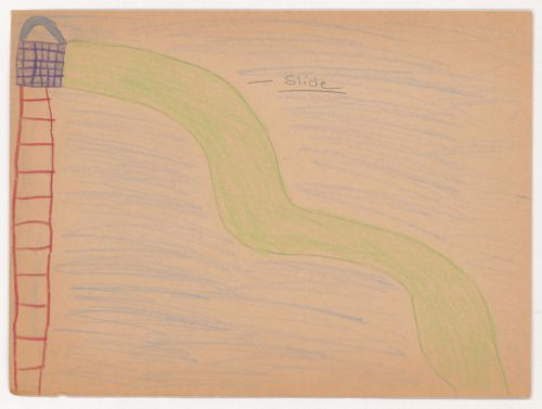 Child's drawing for the ideal playground