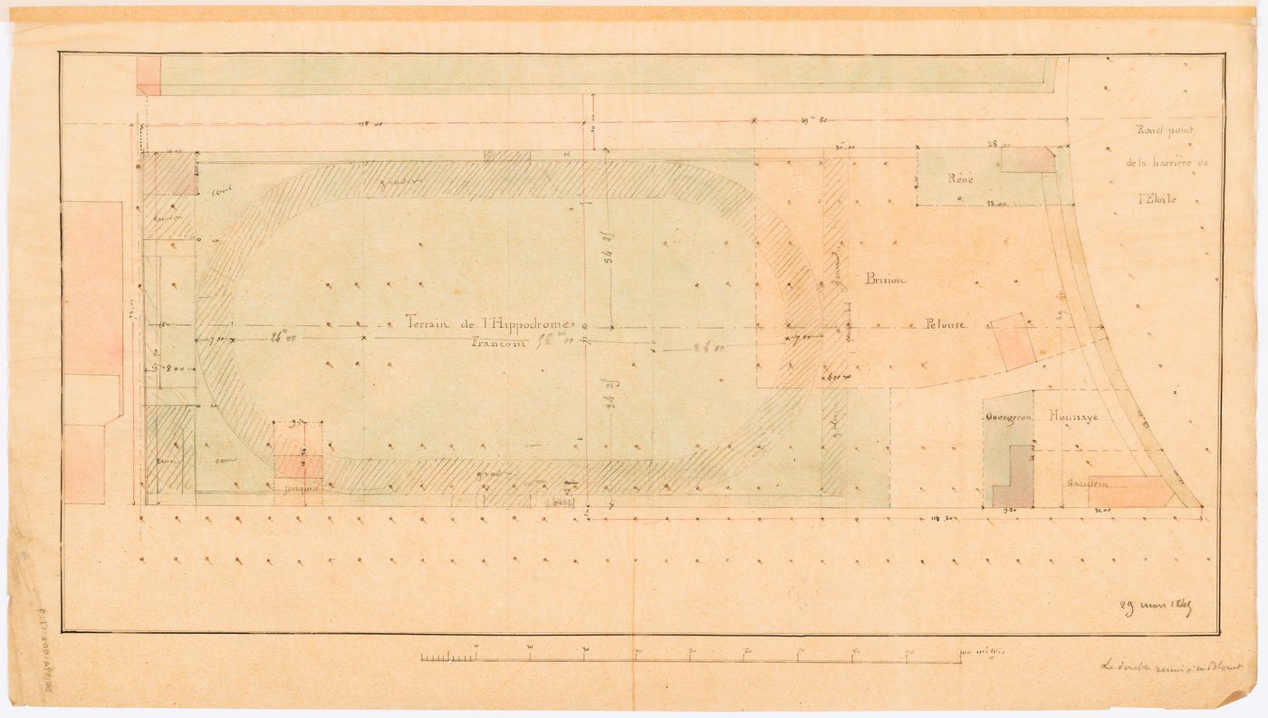 Hippodrome national, Paris: Site plan