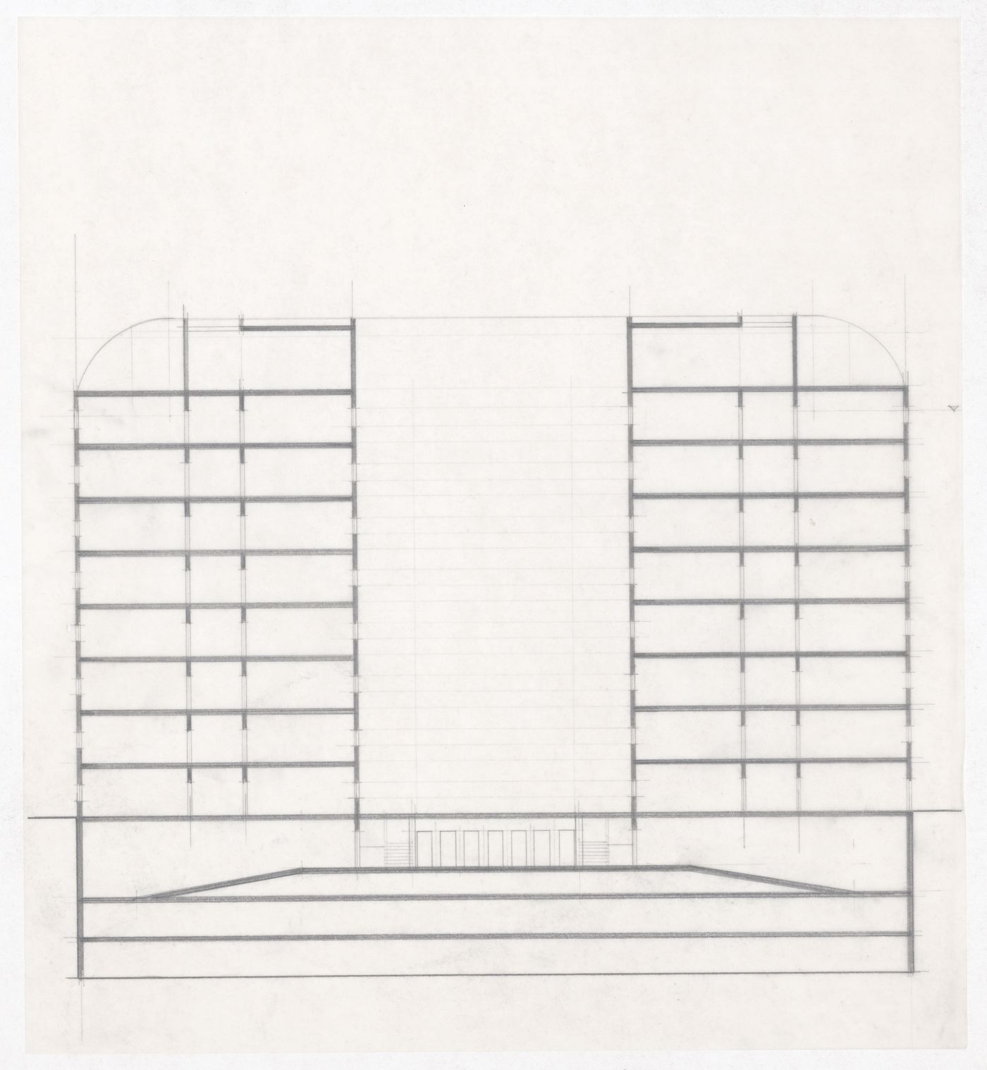 Section for Plano Urbanístico Boulevard Brune, Paris, France