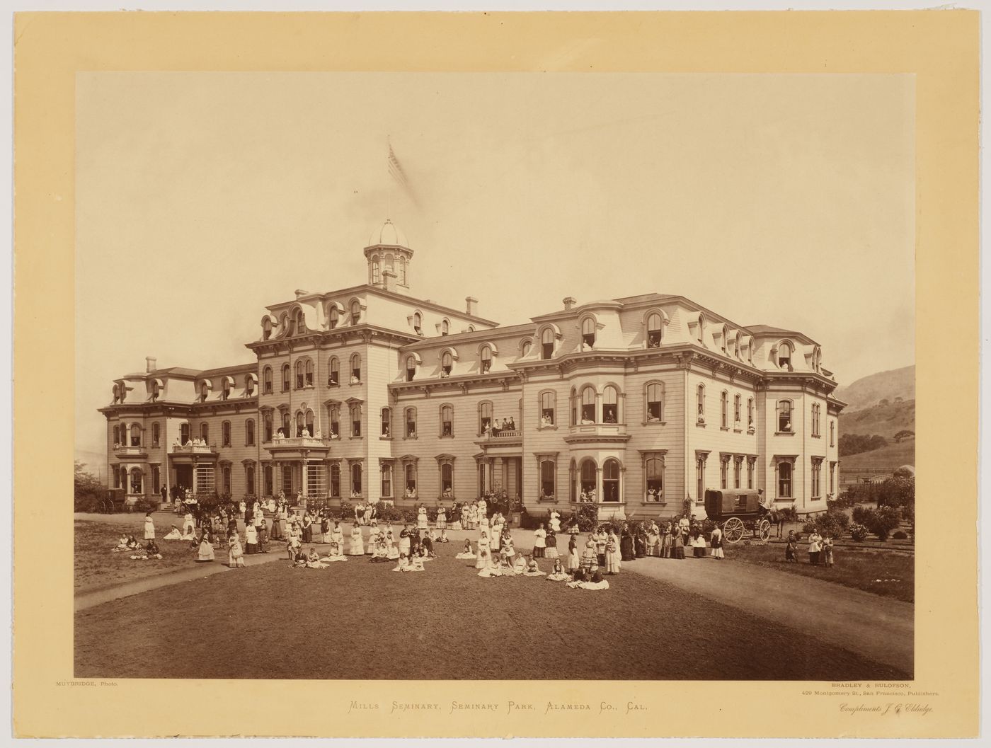 View of Mills Seminary (now Mills College), Oakland, California