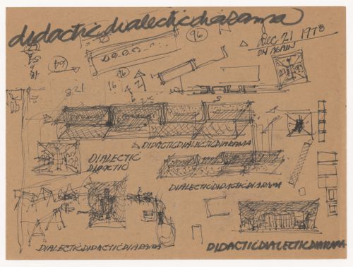 Sketches and notes for The Thirteen Watchtowers of Cannaregio