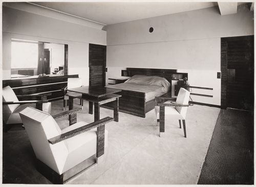 Vue de la chambre des parents, Villa Cavrois à Croix, France