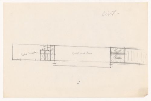 Sketch plan for Illinois Institute of Technology, probably for civil engineering facilities