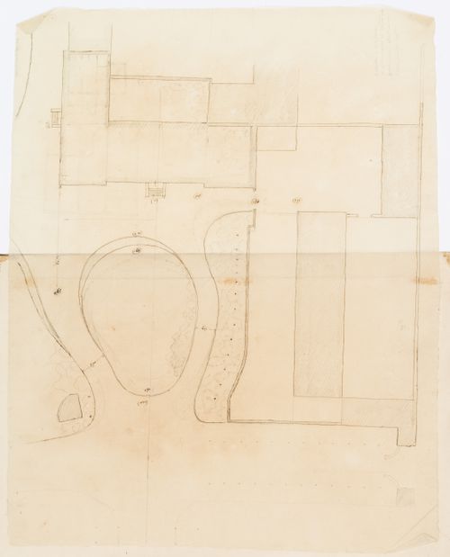 Project no. 9 for a country house for comte Treilhard: Site plan